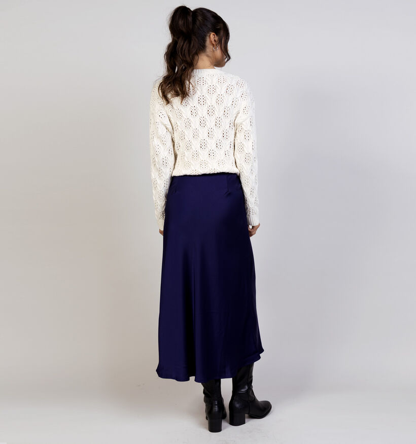 Vila Elmina Satin Jupe en Bleu pour femmes (365583)