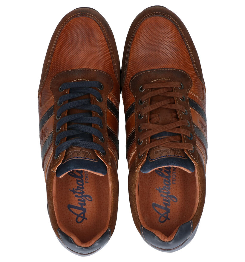 Australian Cornwall Chaussures à lacets en Bleu en cuir (282659)