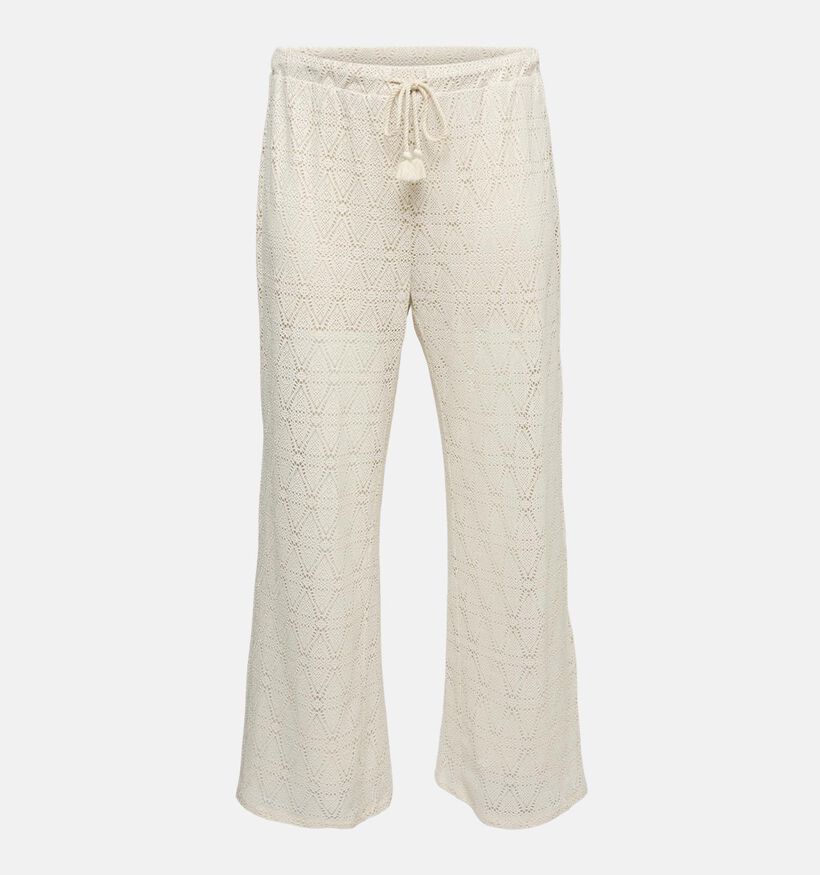 Vero Moda Curve Maya Ecru Kanten Broek voor dames (369329)