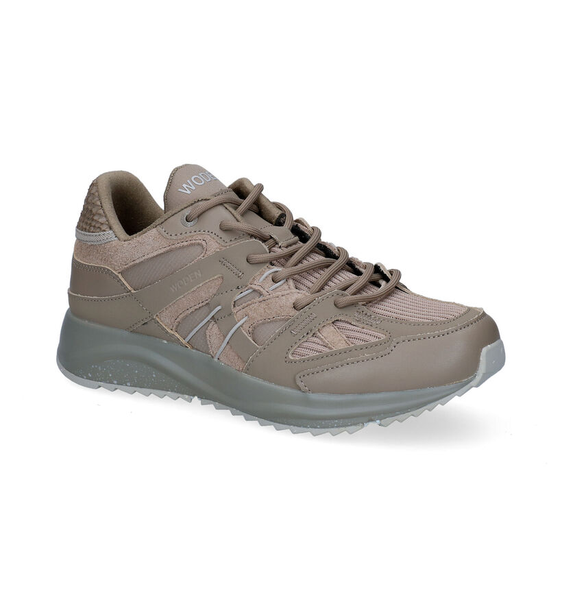 Woden Eve Knit Baskets en Beige en nubuck (294613)