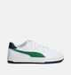 Puma Caven 2.0 Retro Baskets en Blanc/Vert pour filles, garçons (359195) - pour semelles orthopédiques