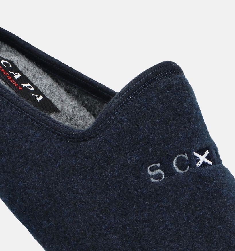 Scapa Donkerblauwe Pantoffels voor heren (364110)