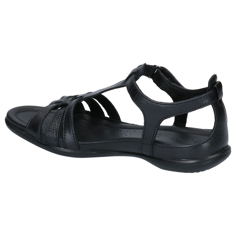 ECCO Flash Zwarte Sandalen in leer (287286)