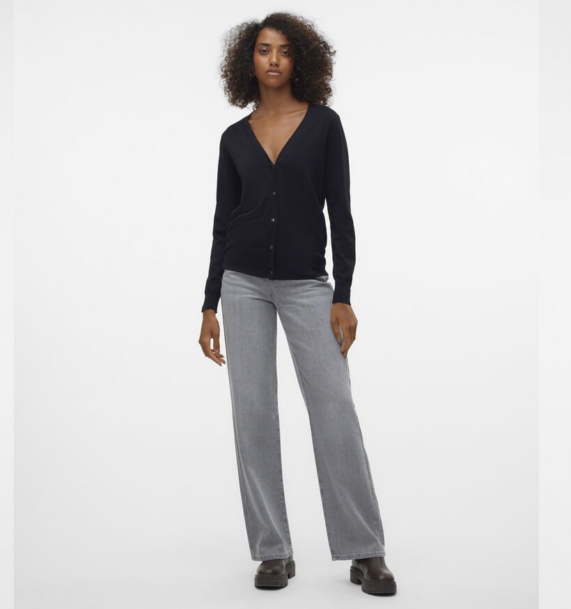 Vero Moda SILJE Zwarte V-Neck Pull voor dames (360092)