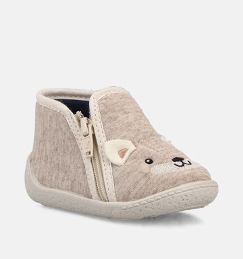 Milo & Mila High Pantoffels Beige/Grijs