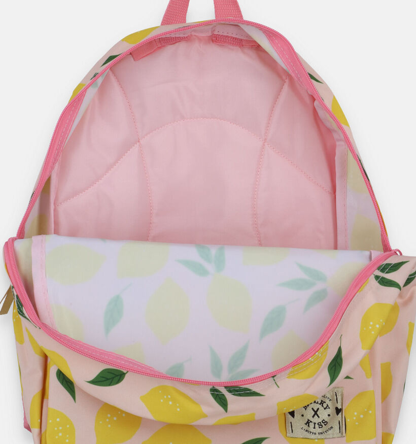 Milky Kiss Sac à dos avec des citrons en Rose pour filles (335076)