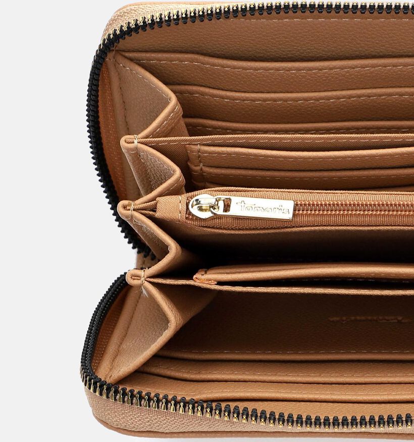 Tamaris Katharina Porte-monnaie zipp&eacute; en Marron pour femmes (371357)