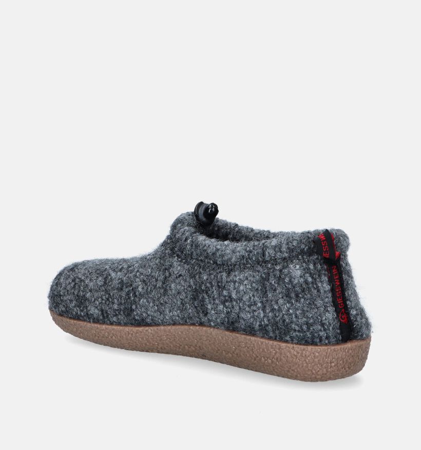 Giesswein Vent Pantoufles en Gris pour femmes (349154) - pour semelles orthopédiques