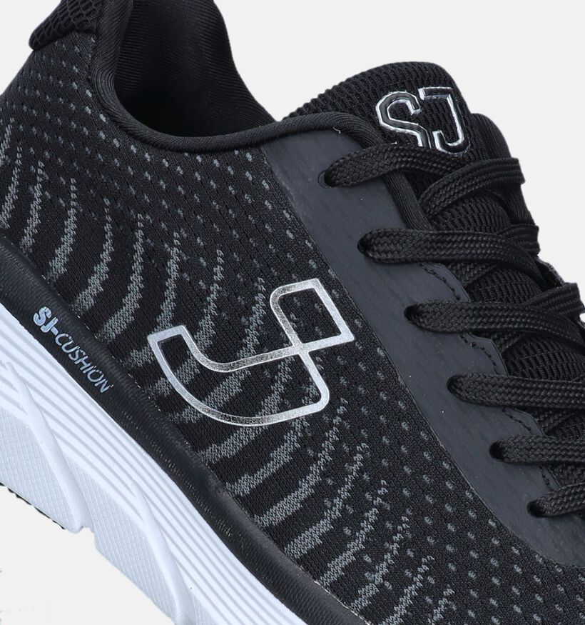 SJ Cushion Jaquard Zwarte Sneakers voor heren (347868) - geschikt voor steunzolen
