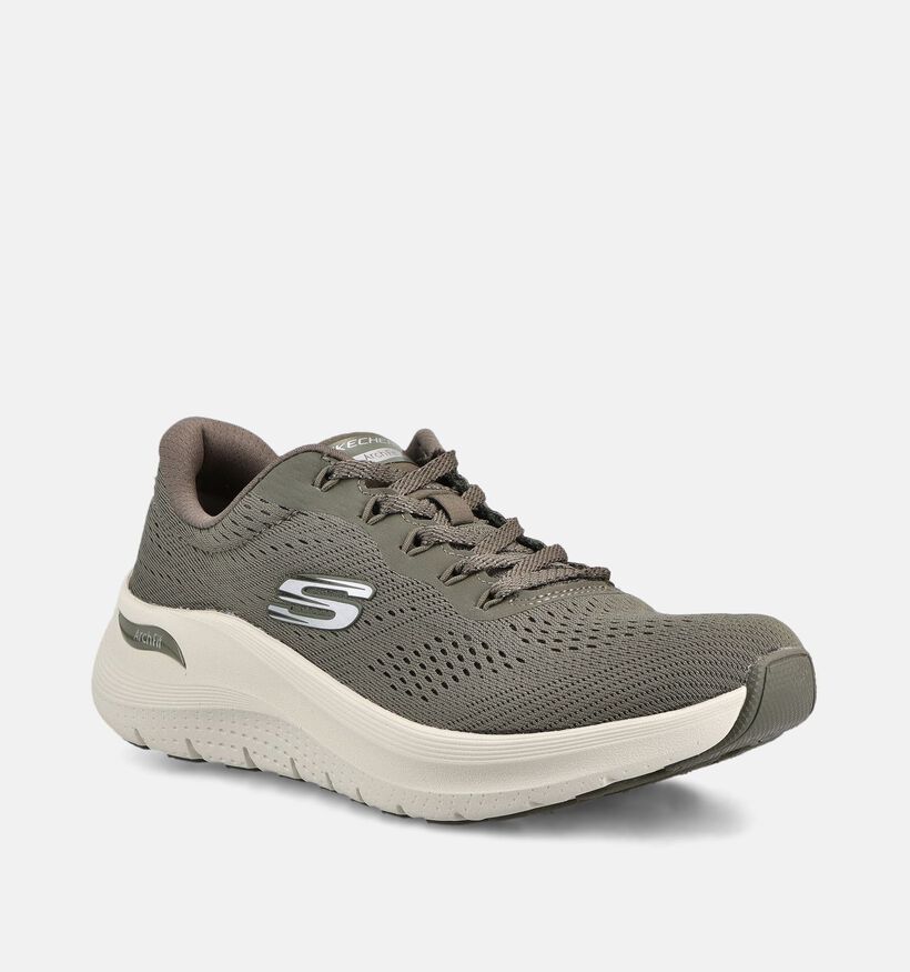 Skechers Arch Fit 2.0 Big League Kaki Sneakers voor dames (367465)