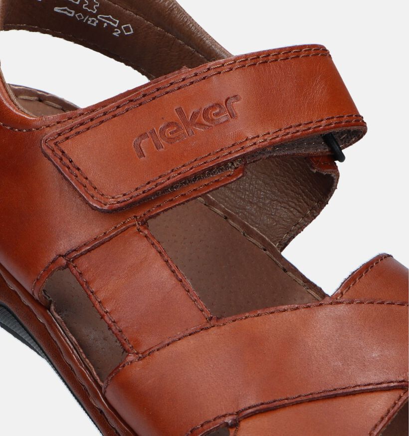 Rieker Sandales en Cognac pour hommes (339201)