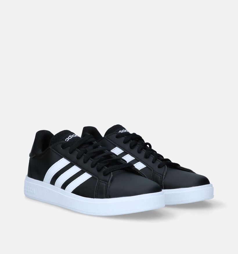 adidas Grand Court Zwarte Sneakers voor dames (334388) - geschikt voor steunzolen