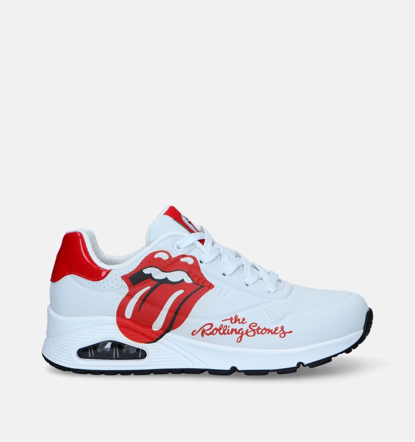 Skechers x the Rolling Stones Uno Baskets en Blanc pour femmes (343891)