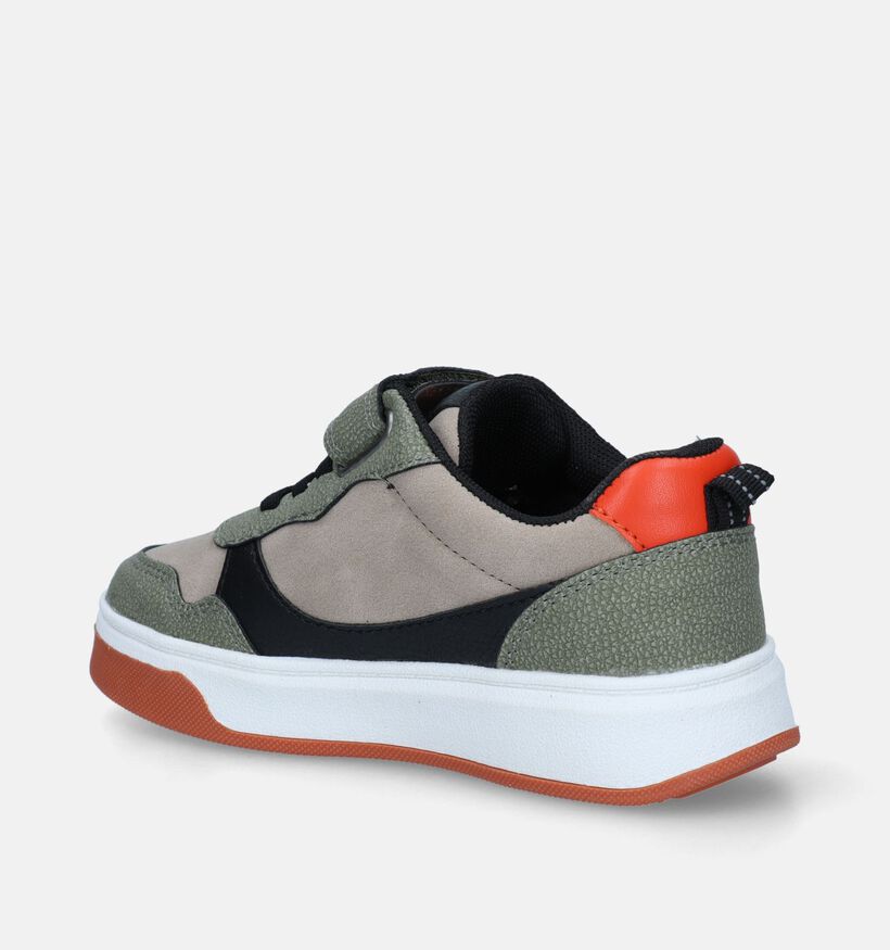 SJ Chaussures à scratch en Vert pour garçons (338535) - pour semelles orthopédiques