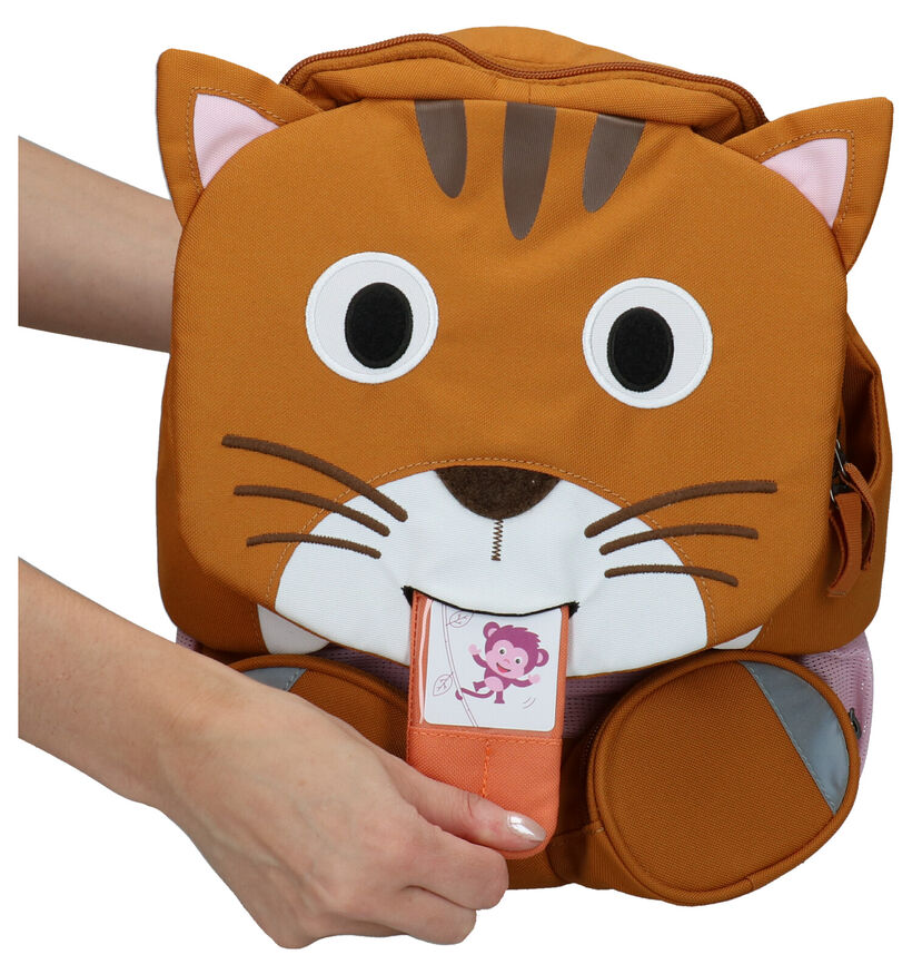 Affenzahn Cat Sac à dos en Brun en textile (285783)