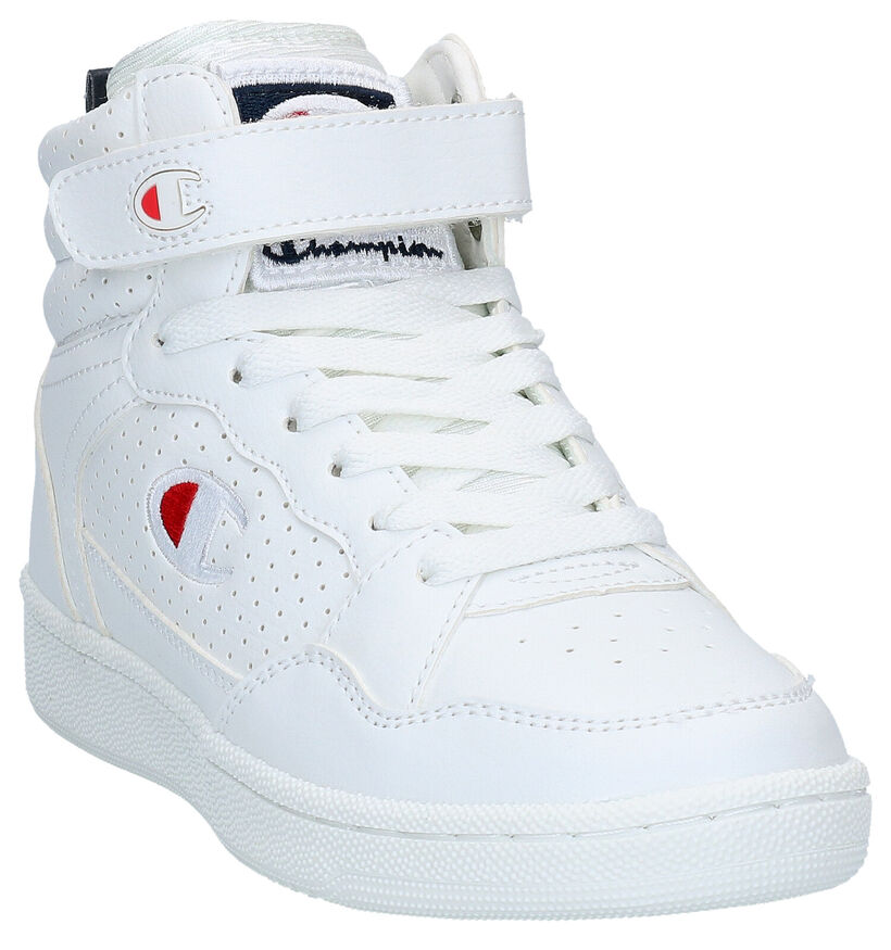 Champion Palm Lake Mid Jr Witte Sneakers in kunstleer (279668)