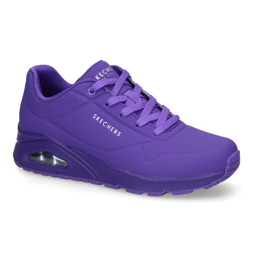 Skechers Uno Night Shades Baskets en Orange en simili cuir (318176)