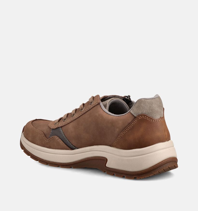 Rieker Bruine Veterschoenen voor heren (367567) - geschikt voor steunzolen
