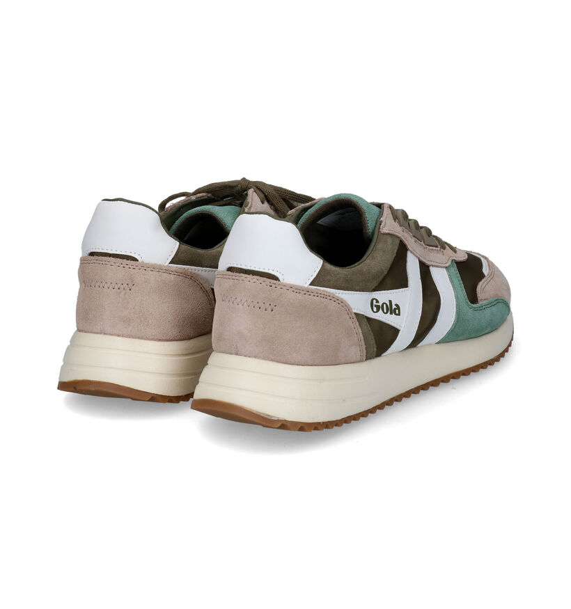 Gola Chicago CMB340 Baskets en Kaki pour hommes (305170) - pour semelles orthopédiques