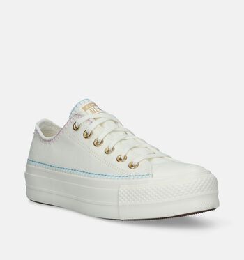 Converse AS Lift Platform Low Baskets Egret/True Sky/Gold