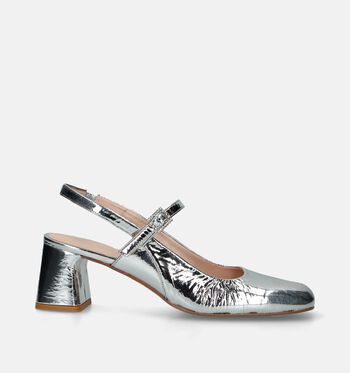 Slingbacks zilver