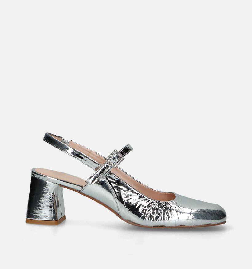 Zinda Escarpins slingback en Argent pour femmes (340706)