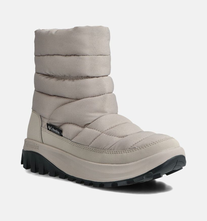 Columbia Snowtrot Mid Bottes de neige en Écru pour femmes (359533) - pour semelles orthopédiques