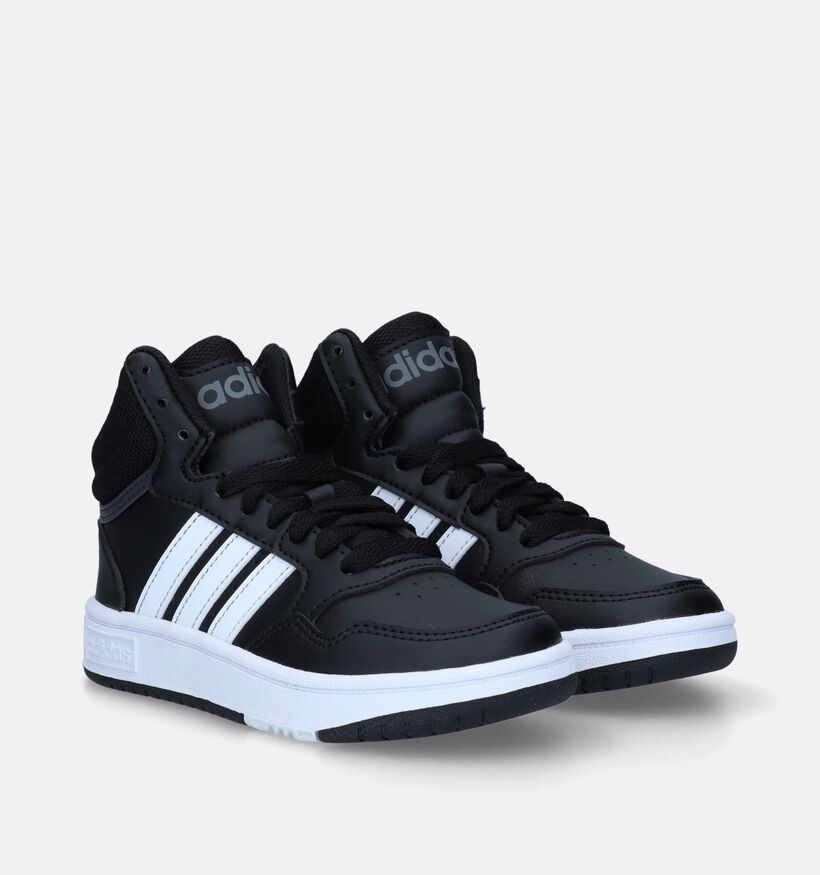 adidas Hoops Mid 3.0 K Baskets en Noir pour garçons, filles (332099)