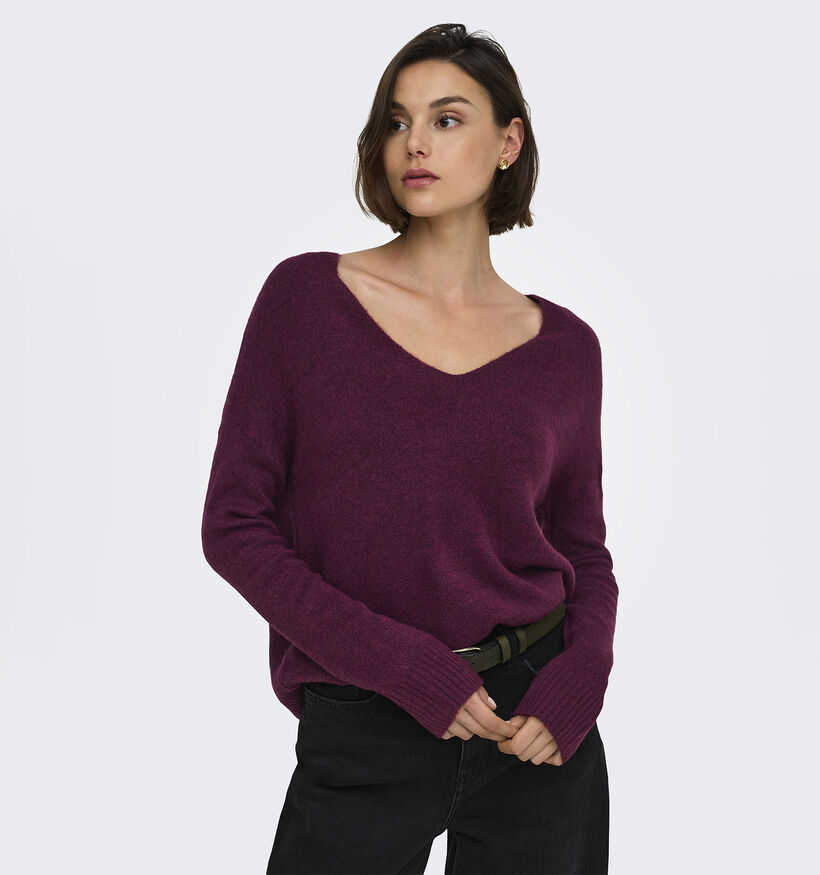 JDY Elanora Bordeaux Trui voor dames (378340)