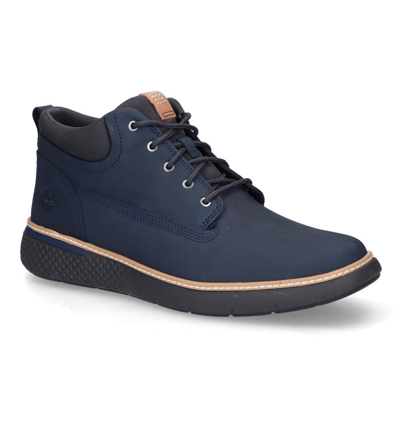 Timberland Cross Mark PT Chukka Bottines en Bleu pour hommes (313509)