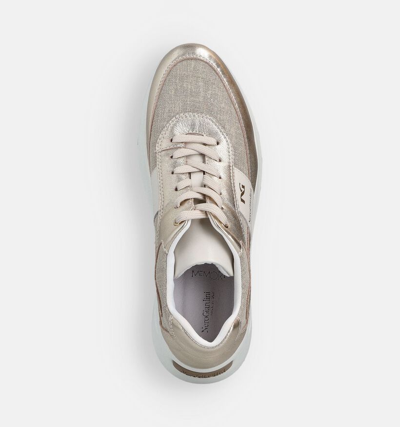 NeroGiardini Gouden Geklede Sneakers voor dames (370656) - geschikt voor steunzolen