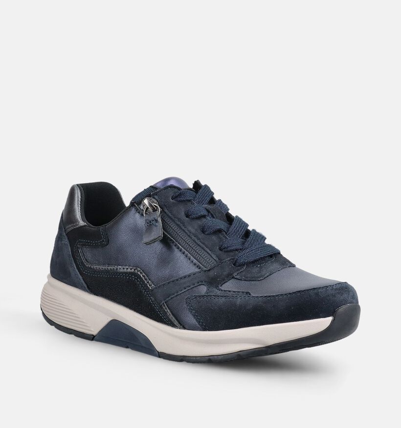 Gabor Donkerblauwe Sneakers voor dames (376941) - geschikt voor steunzolen