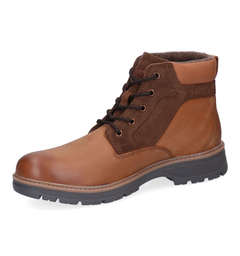 Camel Active Gravity Bottines en Cognac en cuir (296650)