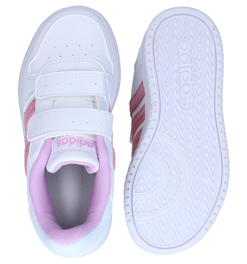 adidas Hoops Witte Sneakers in kunstleer (284523)