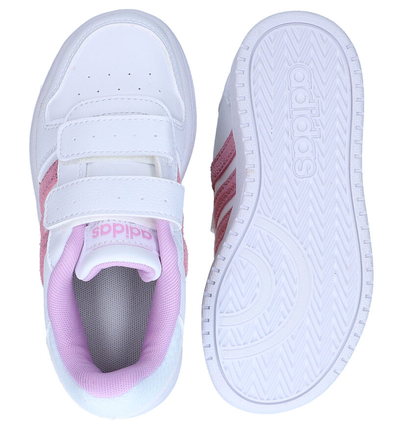 adidas Hoops Baskets en Blanc en simili cuir (284523)