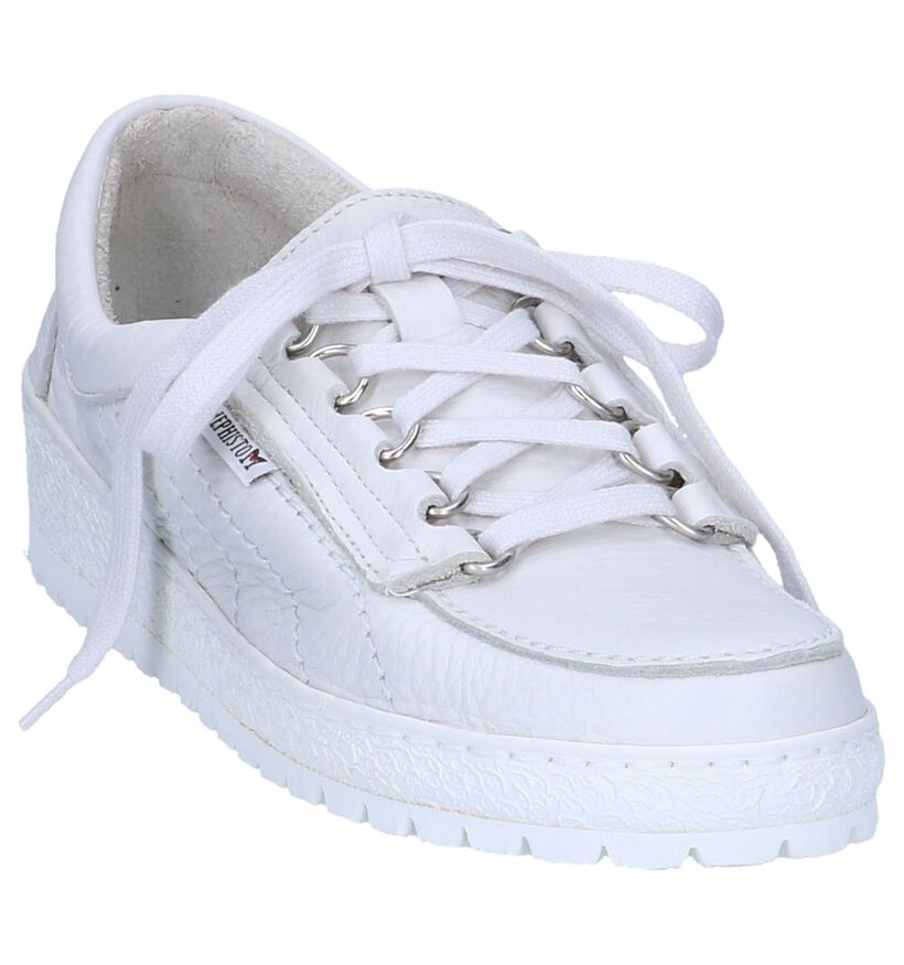 Witte Veterschoenen Mephisto Lady in leer (246533)