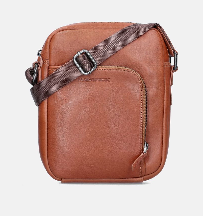 Maverick Cognac Schoudertas voor heren (365800)