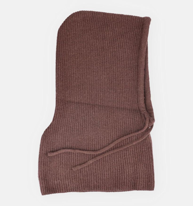 Via Limone Zachte Donkerbruine Capuchonsjaal voor dames (382729)