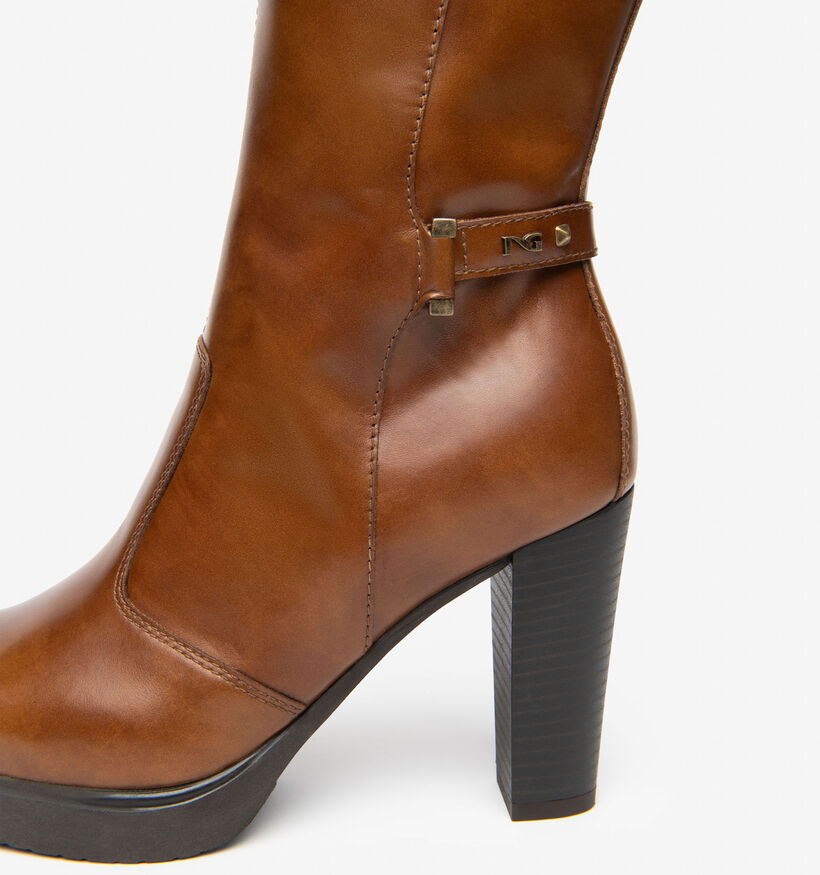 NeroGiardini Cognac Lange Laarzen voor dames (379351)