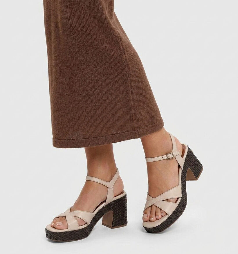 Tamaris Sandales &agrave; talons en Beige pour femmes (371701)
