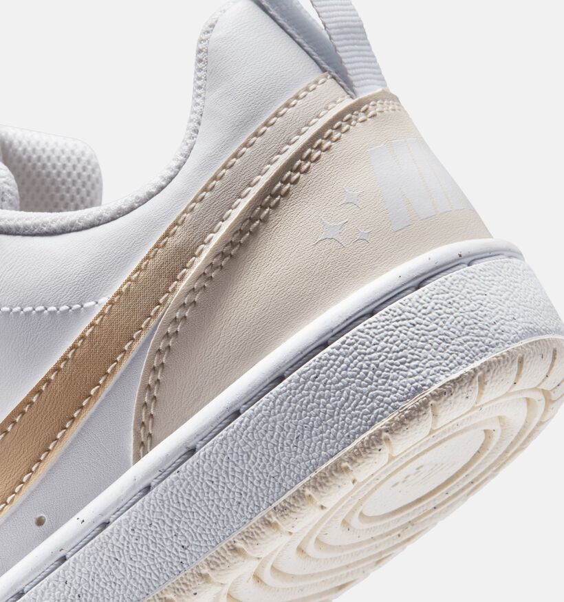 Nike Court Borough Low Witte Sneakers voor meisjes (373059) - geschikt voor steunzolen