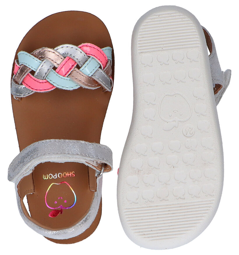 Shoo Pom Goa Wowo Zilveren Sandalen in leer (288597)