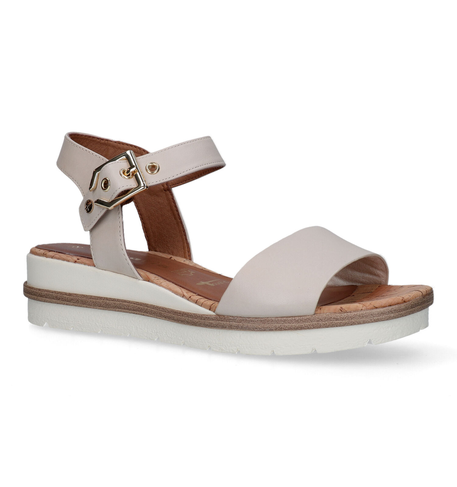 Tamaris Sandales compens es en Beige clair Femmes Sandales en