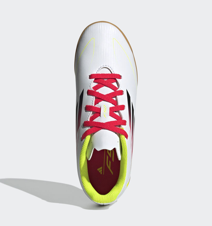 adidas F50 Club Witte Voetbalschoenen voor jongens, meisjes (361505)