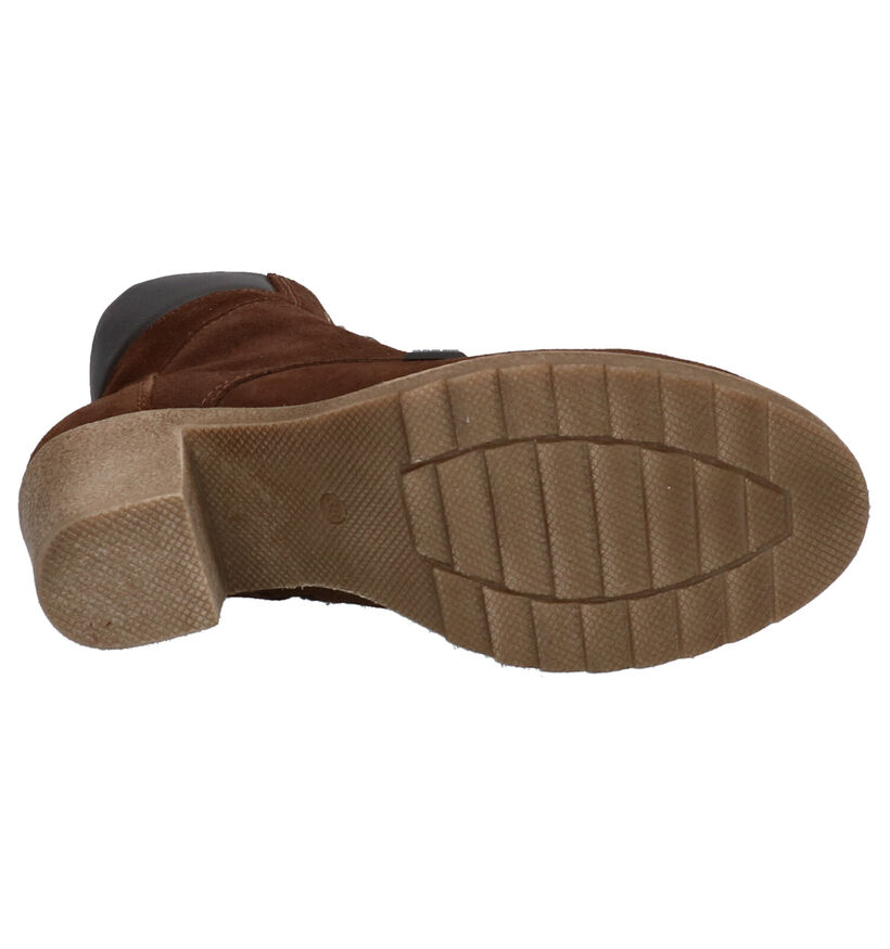 Scapa Bottillons à talons en Brun foncé en nubuck (259160)