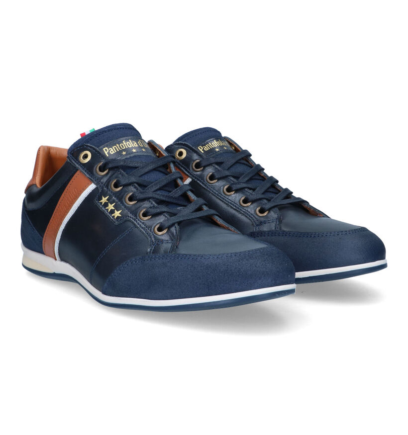 Pantofola d'Oro Roma Cognac Veterschoenen voor heren (322042) - geschikt voor steunzolen