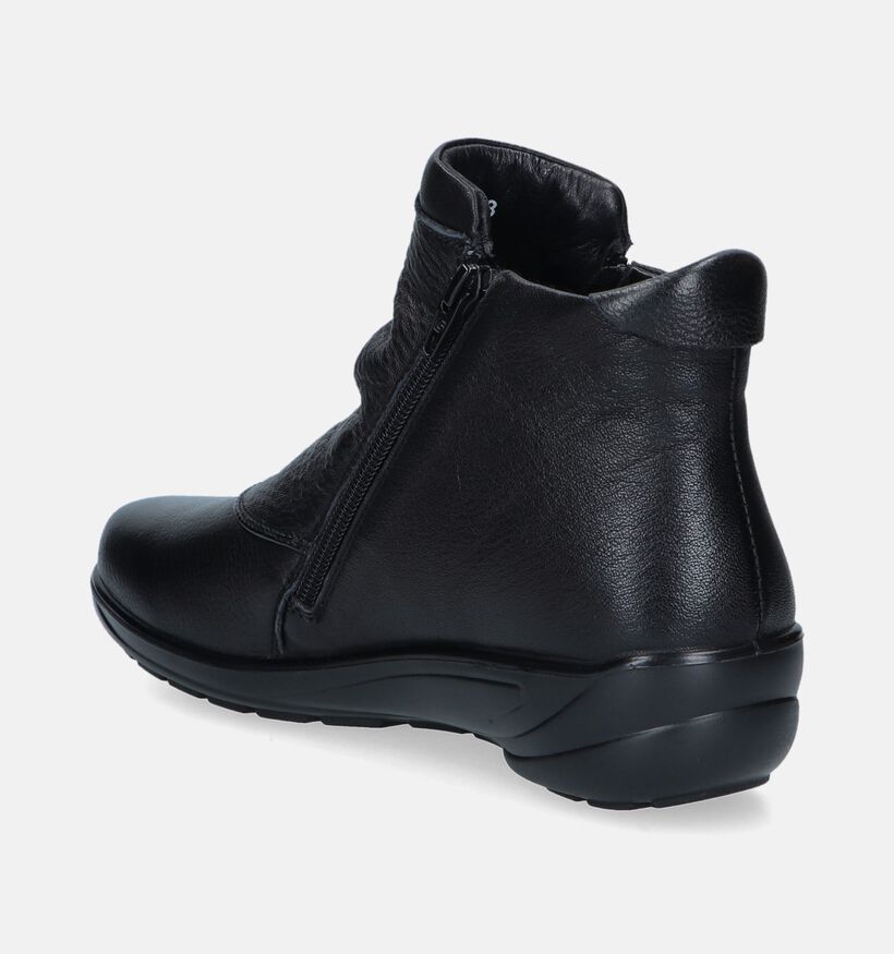 G-Comfort Bottines plates en Noir pour femmes (348552) - pour semelles orthopédiques