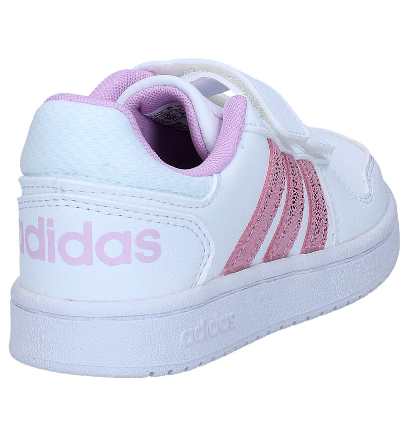 adidas Hoops Witte Sneakers in kunstleer (284523)