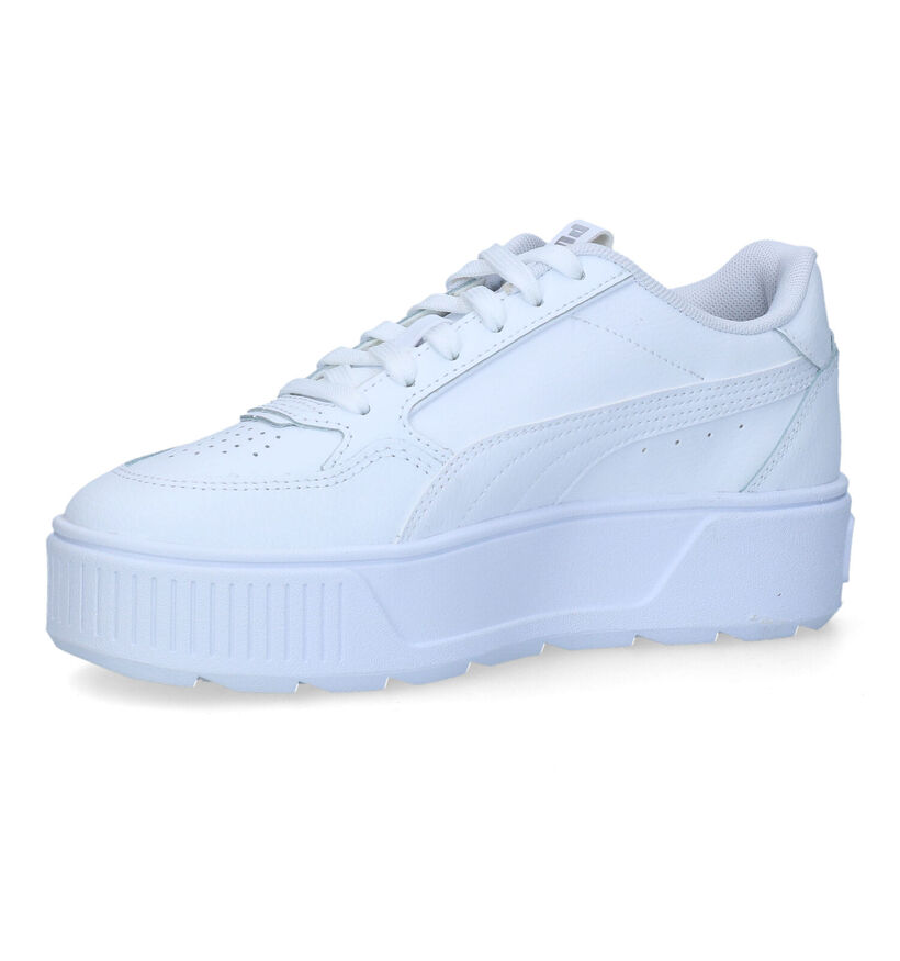 Puma Karmen Rebelle Jr Baskets en Blanc en cuir (311281)
