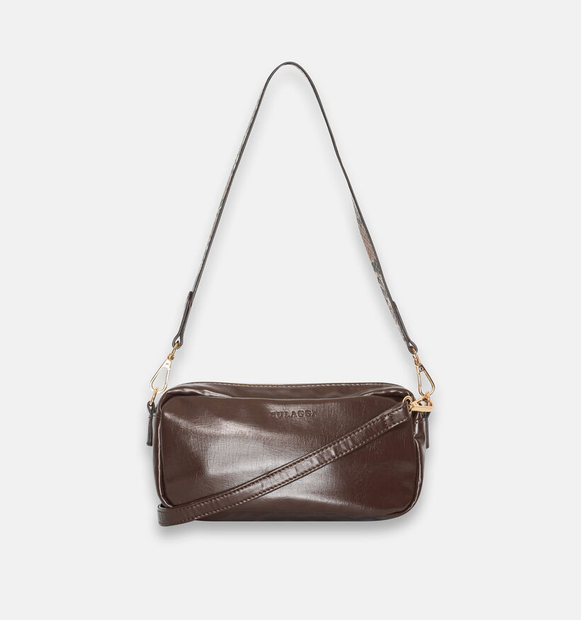 Bulaggi Snake Donkerbruine Crossbodytass voor dames (379652)
